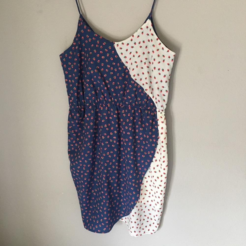 *DONATING* Audrey 3+1 Wrap Front Strawberry Dress
